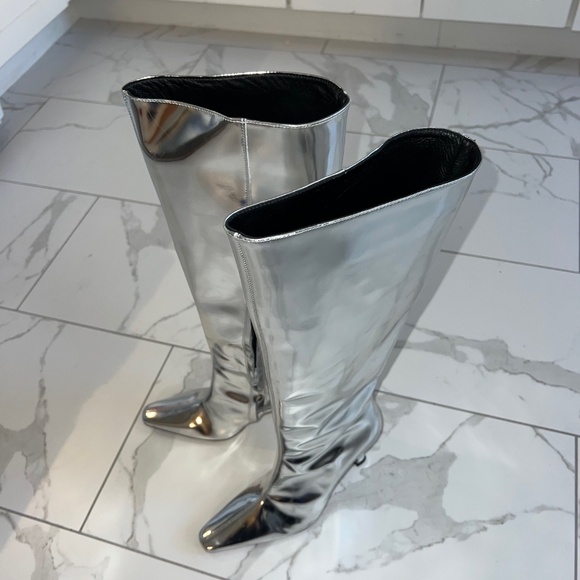 STAUD CAMI BOOT CHROME SILVER - Picture 7 of 16